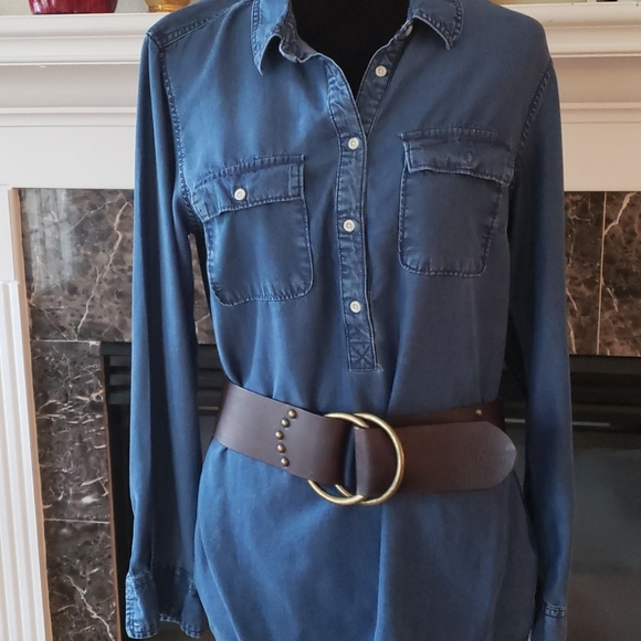 Lauren Ralph Lauren Accessories - VINTAGE Lauren Ralph Lauren D ring leather belt M